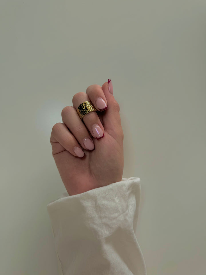 Bague Martelee