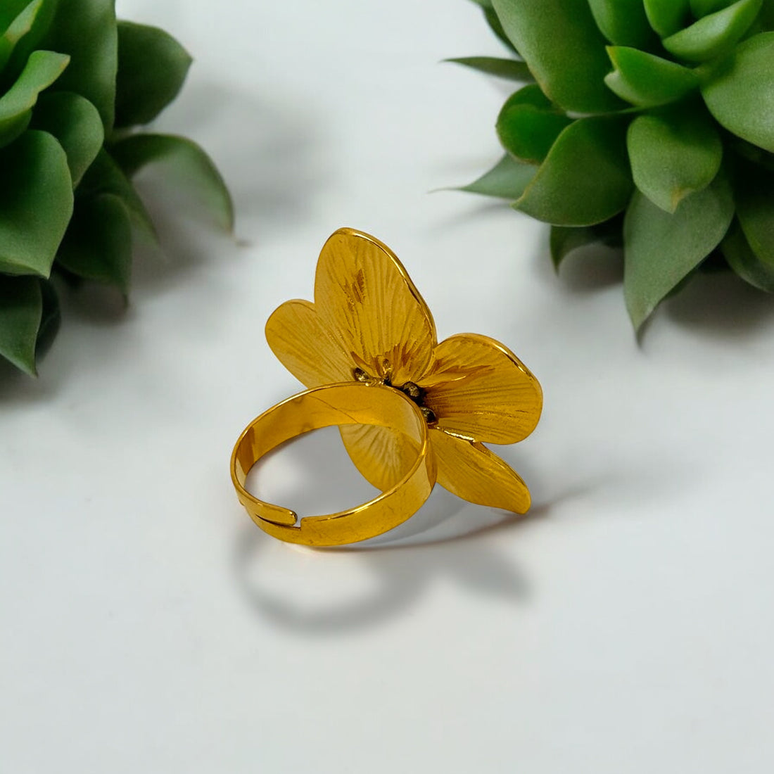 Bague Hibiscus D’Or