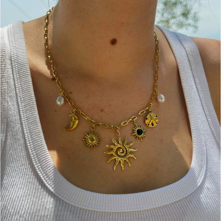 Collier Charms Mystic Sun
