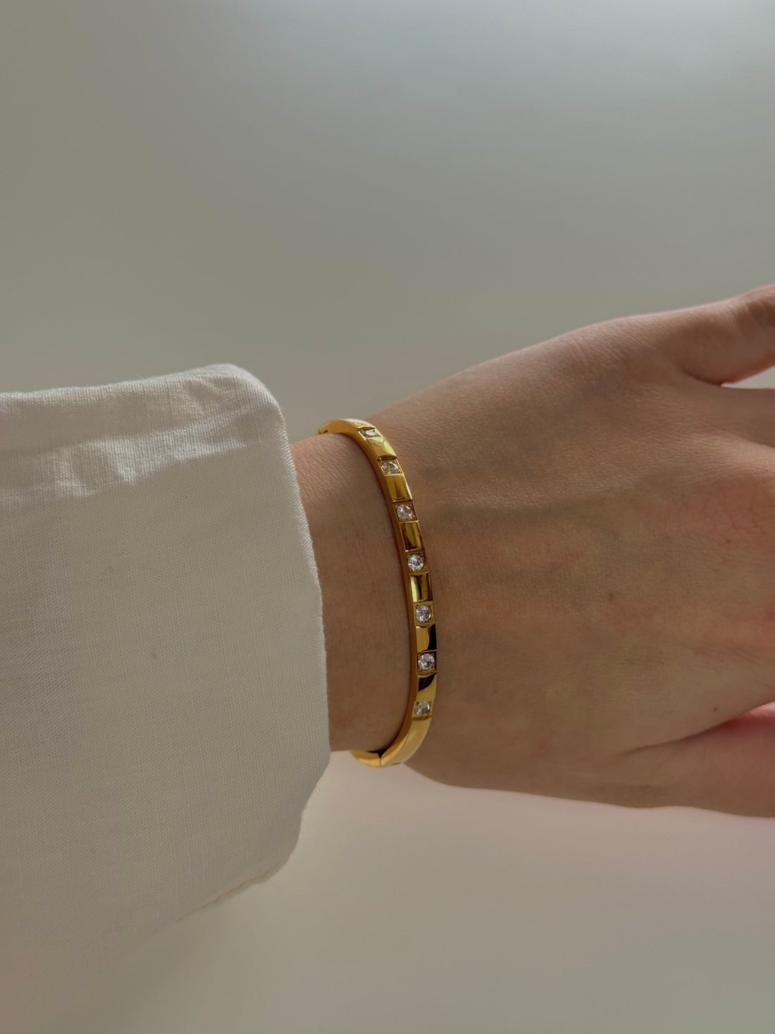 Bracelet Jonc Lustre Doré