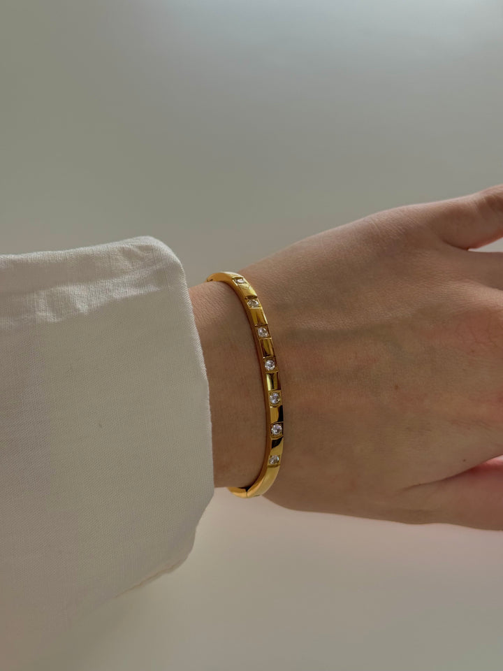 Bracelet Jonc Lustre Doré