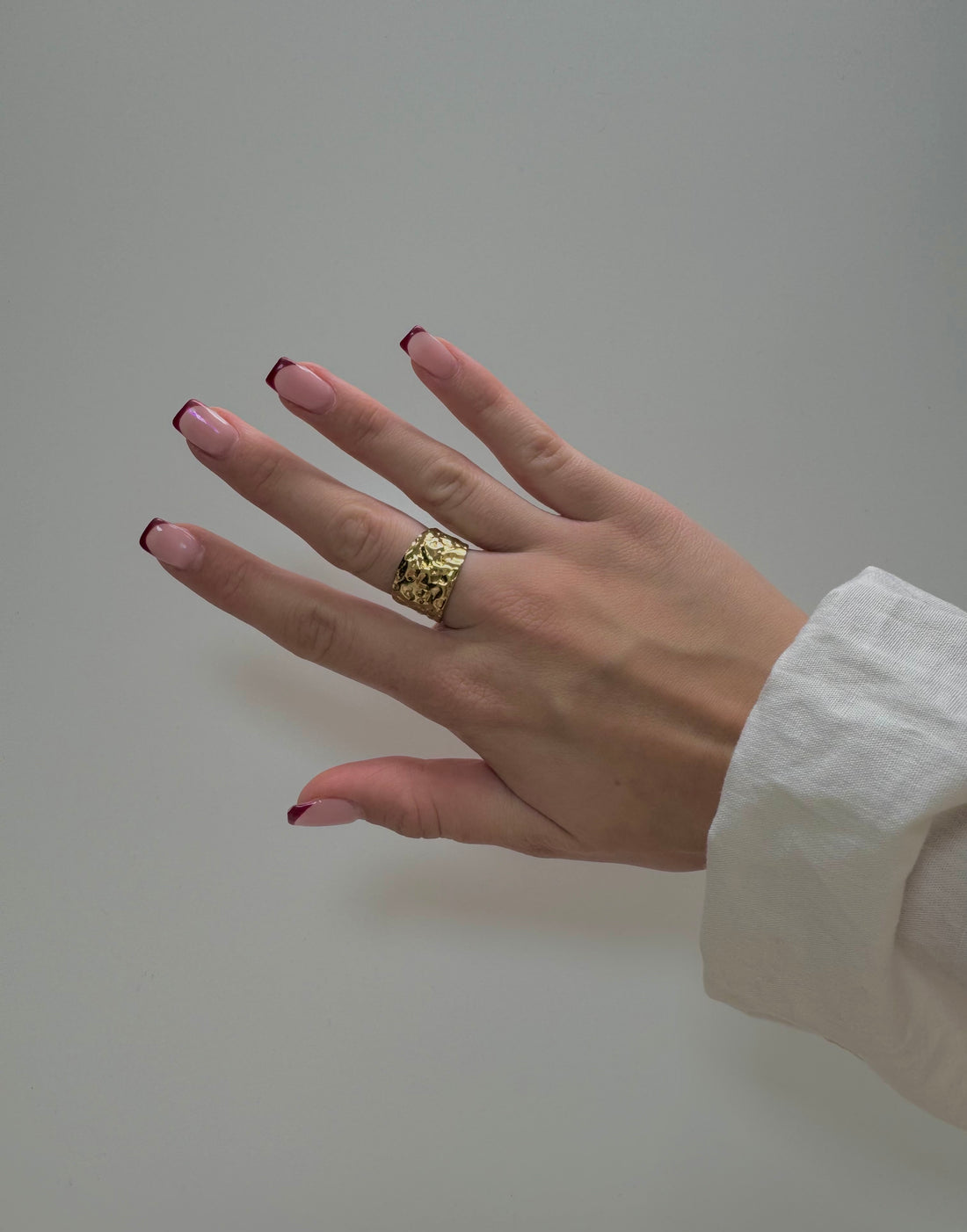 Bague Martelee