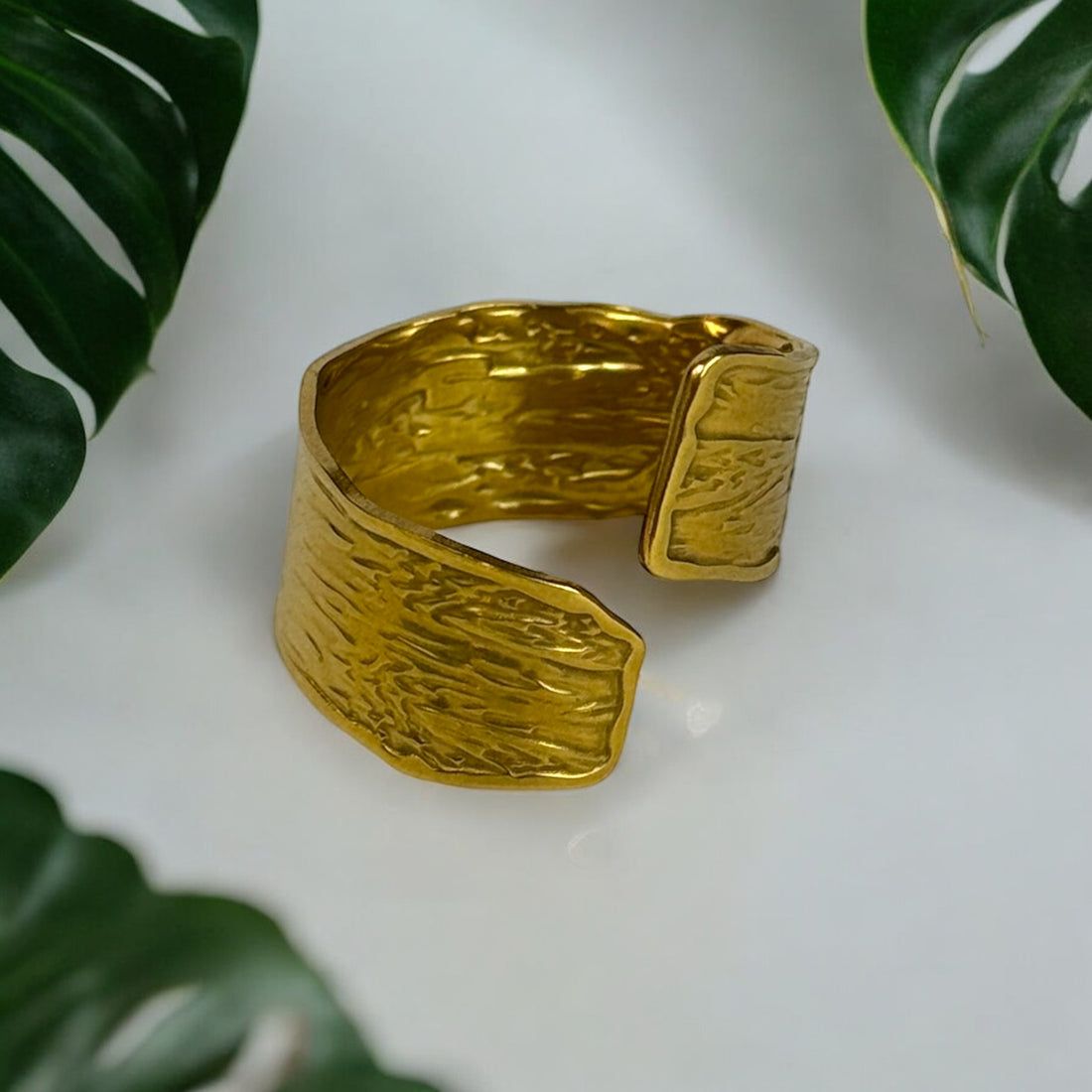 Bague Écorce Dorée