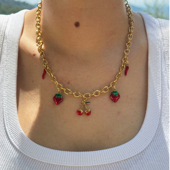Collier Charms Red Crush