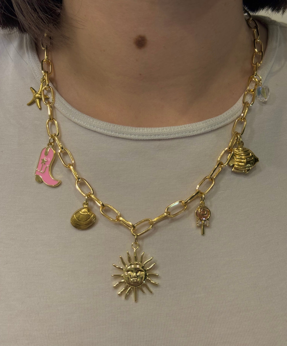 Collier Charms Azur