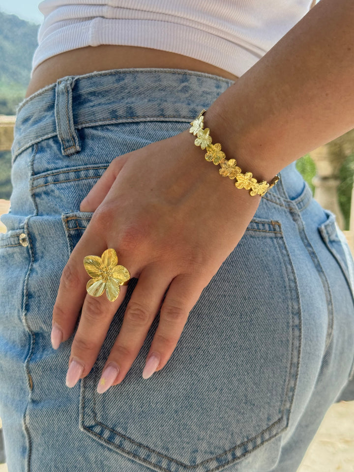 Bracelet Hibiscus D’or