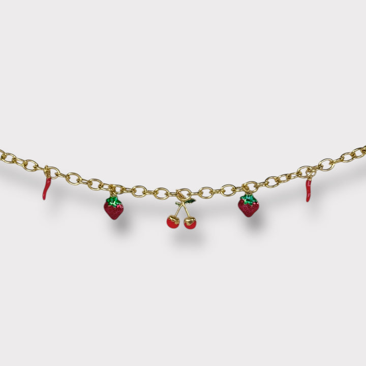 Collier Charms Red Crush
