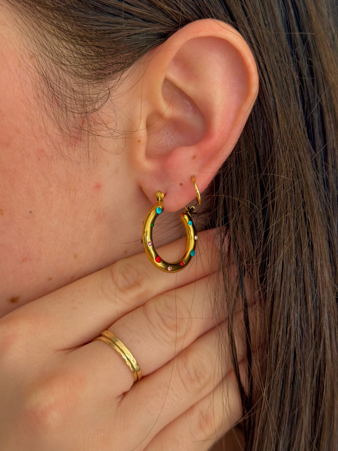 Boucles D’oreilles Éclat Coloré