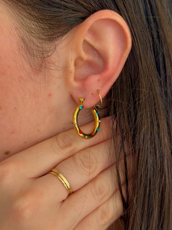 Boucles D’oreilles Éclat Coloré