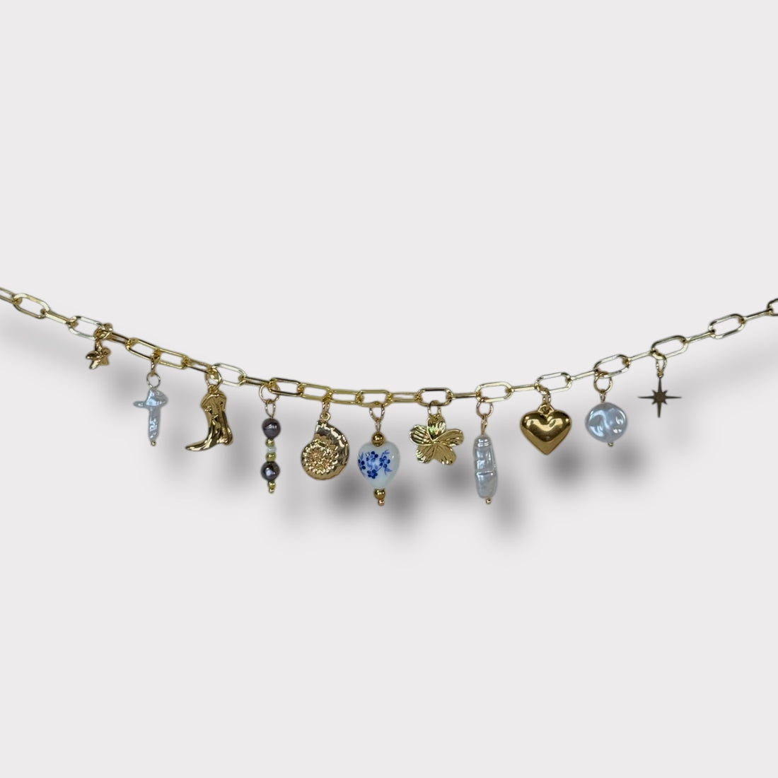 Collier Charms Poesie D’Or