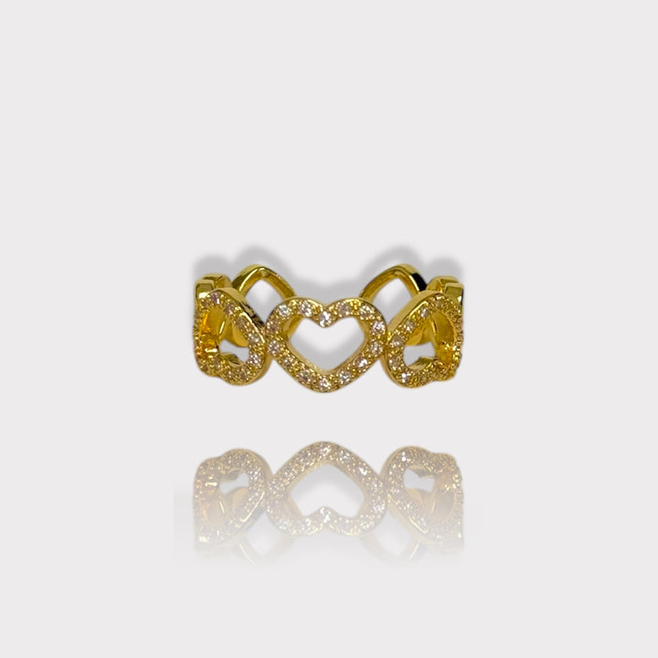Bague Cœurs Précieux
