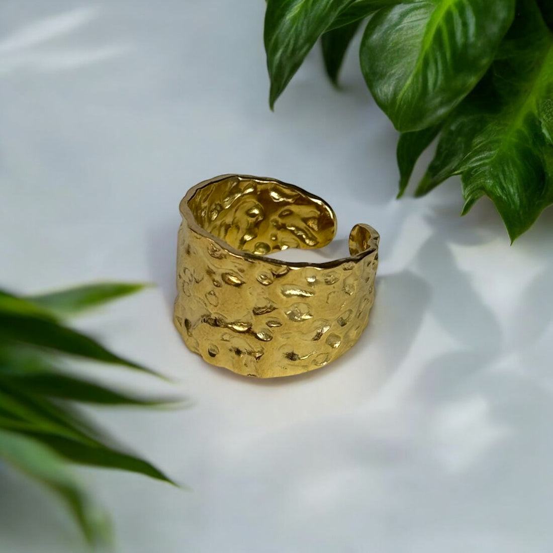 Bague Martelee