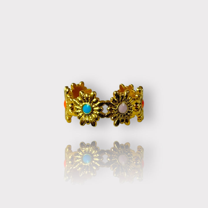 Bague Fleur d'Or Eclatante